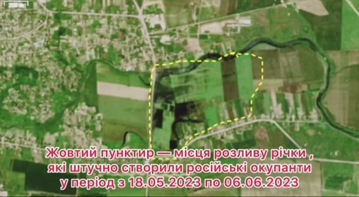 В Запорожской области оккупанты разрушают и строят дамбы на водоемах, чтобы усложнить контрнаступление ВСУ