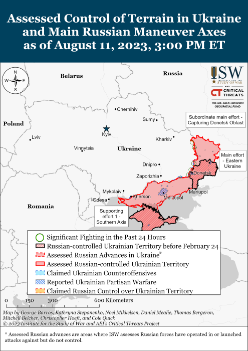 Карта бойових дій в Україні 12 серпня фото 1