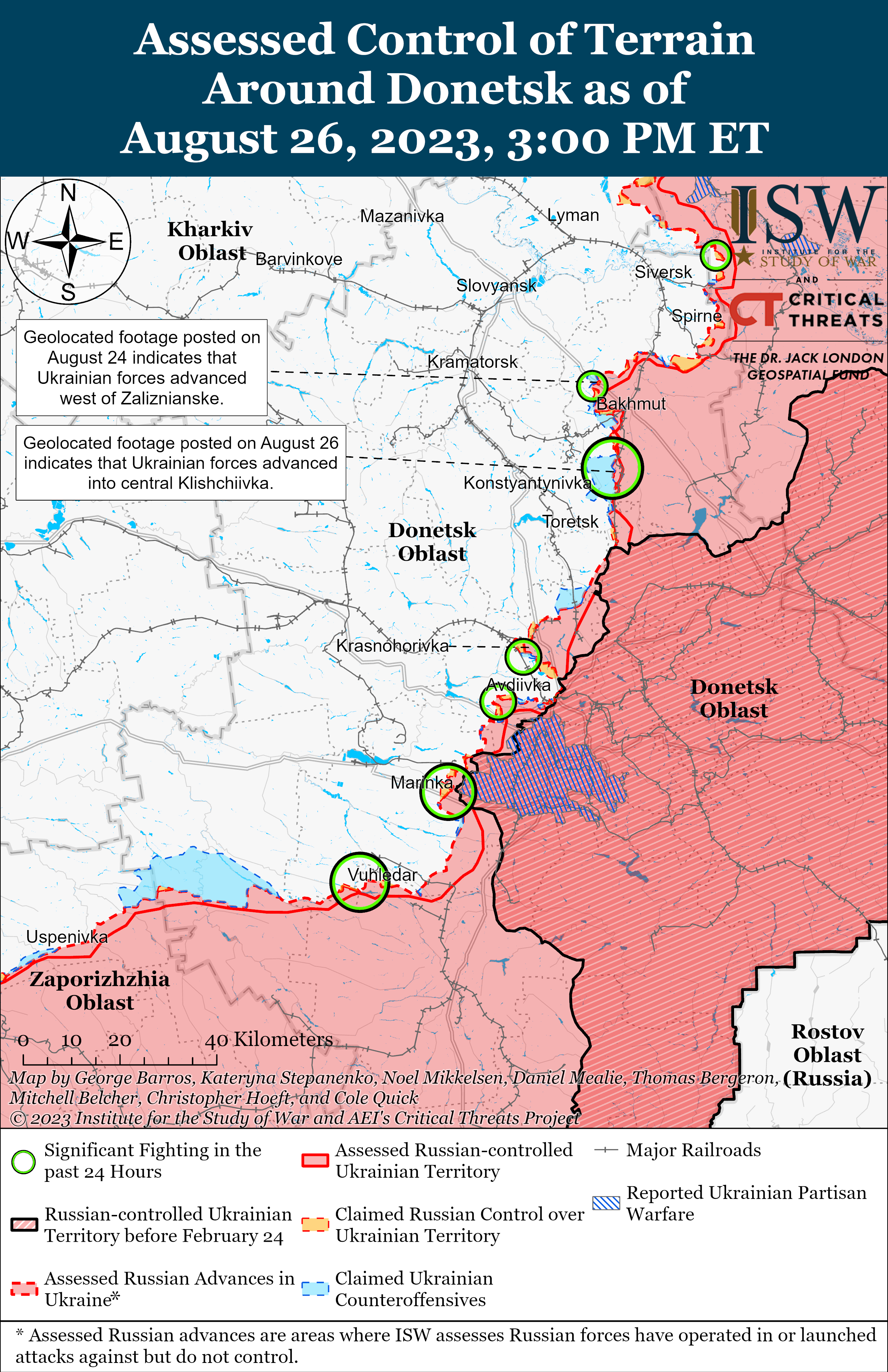 ЗСУ наблизились до чергової лінії оборони росіян в Запорізькій області: карти боїв ISW