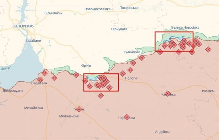 ВСУ наступают в Запорожской области, оккупанты атакуют на востоке