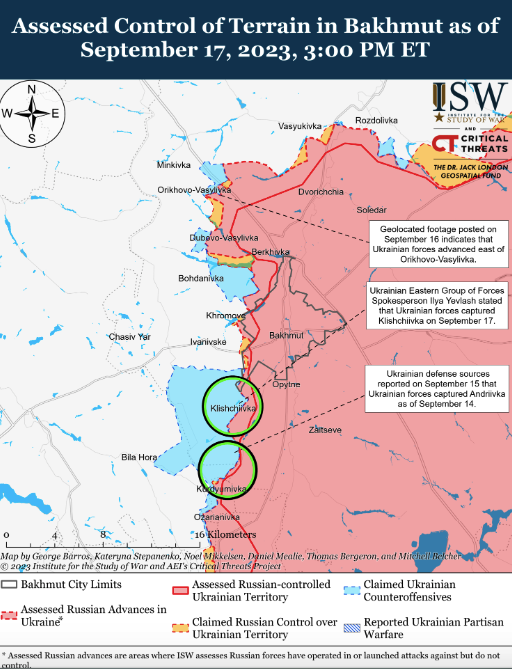 Мапа бойових дій в Україні 18 вересня -