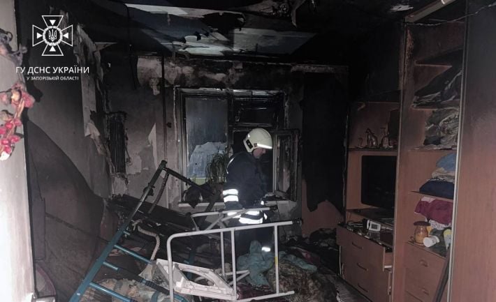 В Запорожье горела многоэтажка