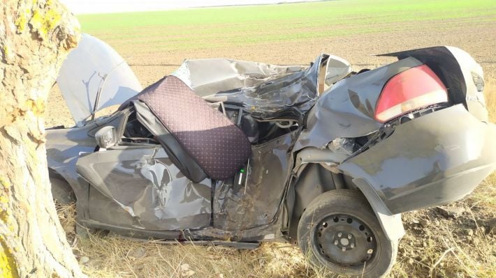 Авто превратилось в груду железа - под Мелитополем в результате ДТП погиб мужчина