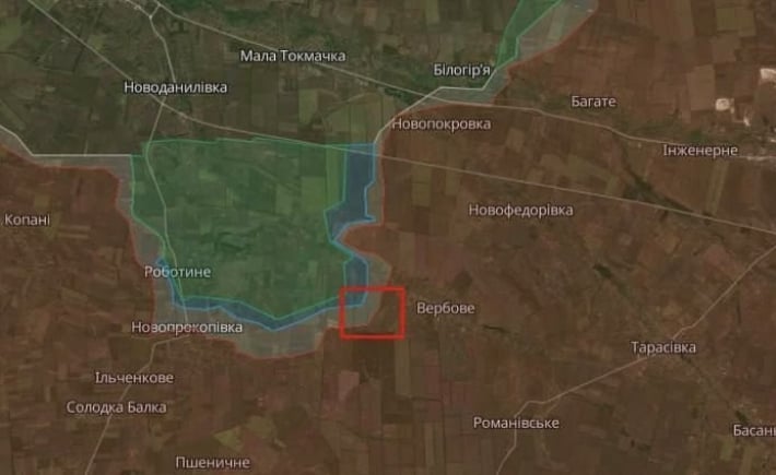 Силы обороны Украины на Запорожском направлении имели частичный успех западнее Вербового