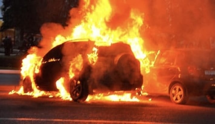 В Бердянске взорвали авто с российскими номерами