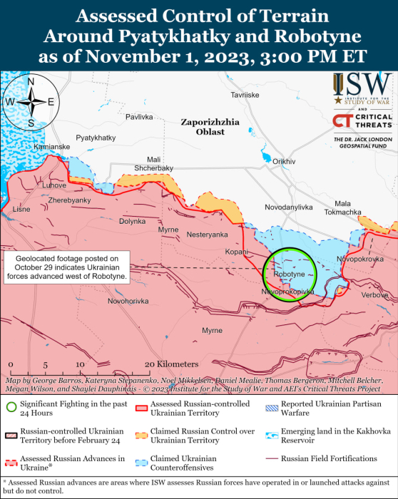 Карта бойових дій в Україні 2 листопада фото 5 4
