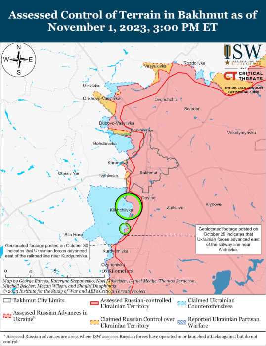 Карта бойових дій в Україні 2 листопада фото 2 1