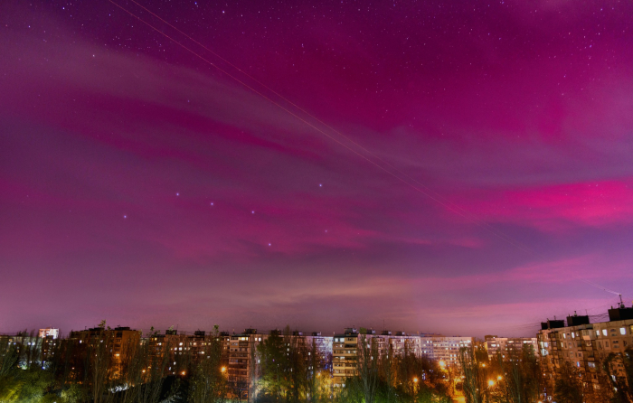 У ніч з 5 на 6 листопада в україні бачили північне сяйво.