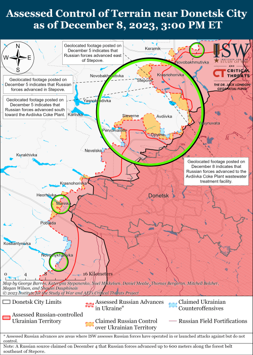 Карта бойових дій в Україні 9 грудня фото 1
