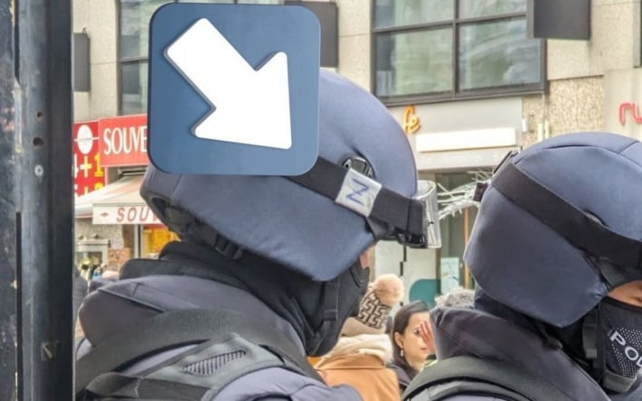 В Австрии заметили полицейского с буквой "Z": стали известны интересные подробности