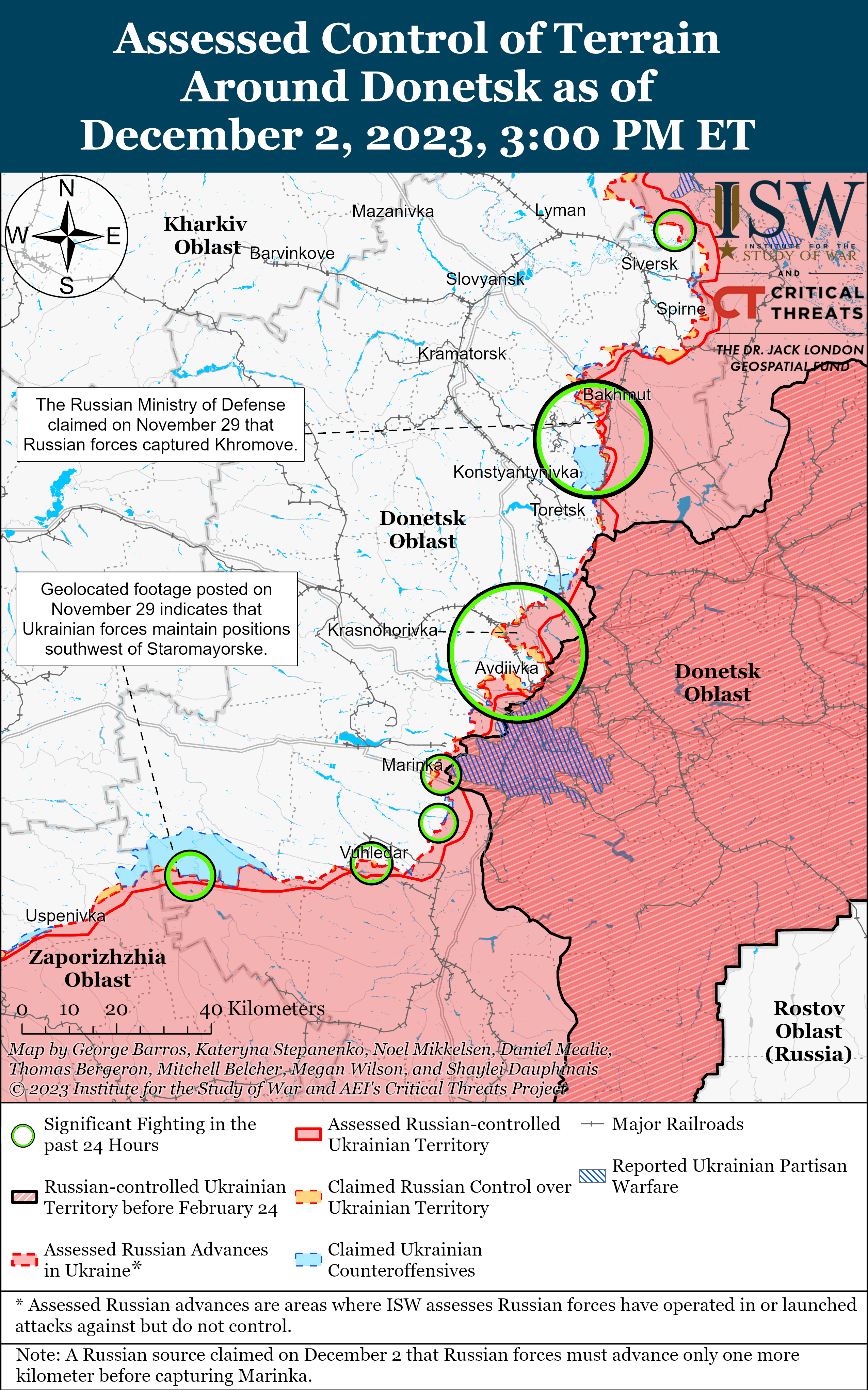 ЗСУ продовжують операції на лівому березі Херсонській області: карти ISW