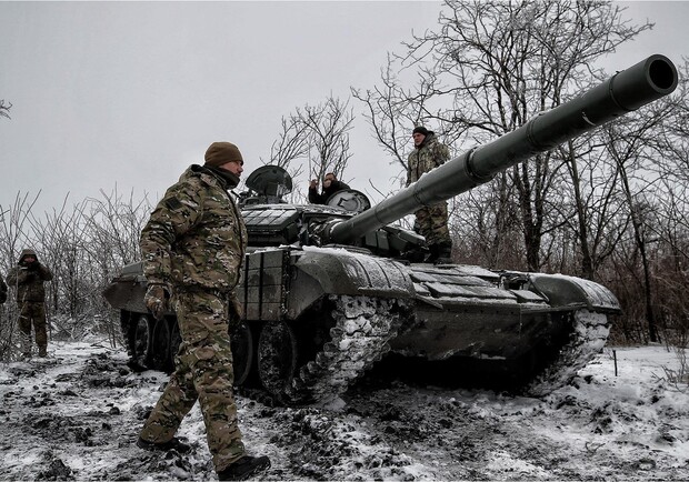 Карта бойових дій в Україні 16 січня. 