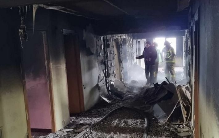 В Польше горел отель, где жили беженцы из Украины