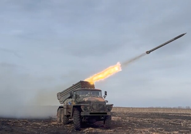 Карта бойових дій в Україні 1 лютого. 