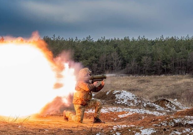Карта бойових дій в Україні 11 лютого. 