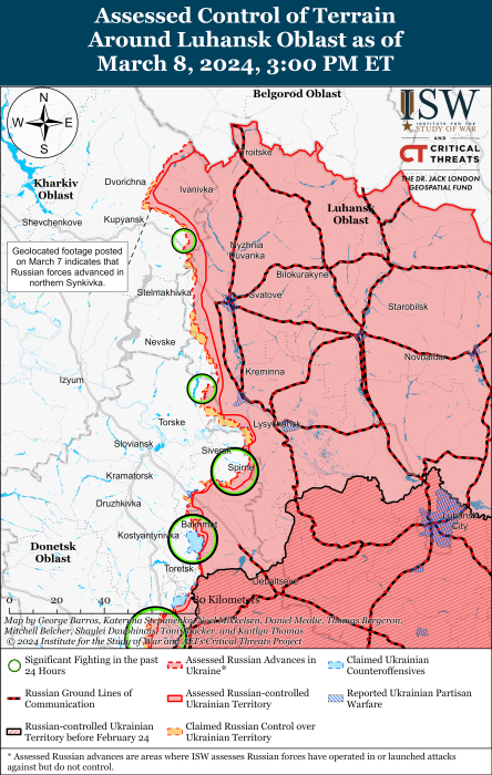 Карта бойових дій в Україні 9 березня фото 2 1