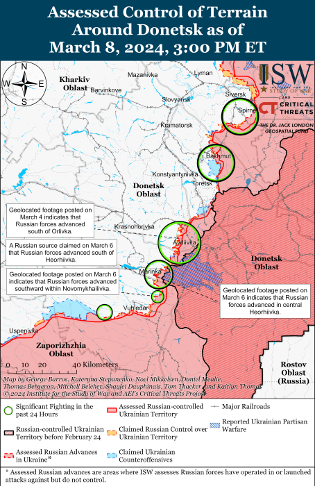 Карта бойових дій в Україні 9 березня фото 5 4