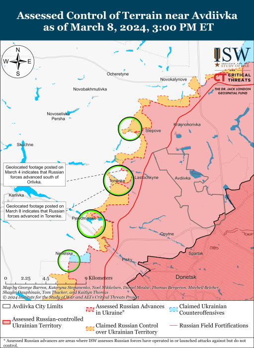 Карта бойових дій в Україні 9 березня фото 4 3