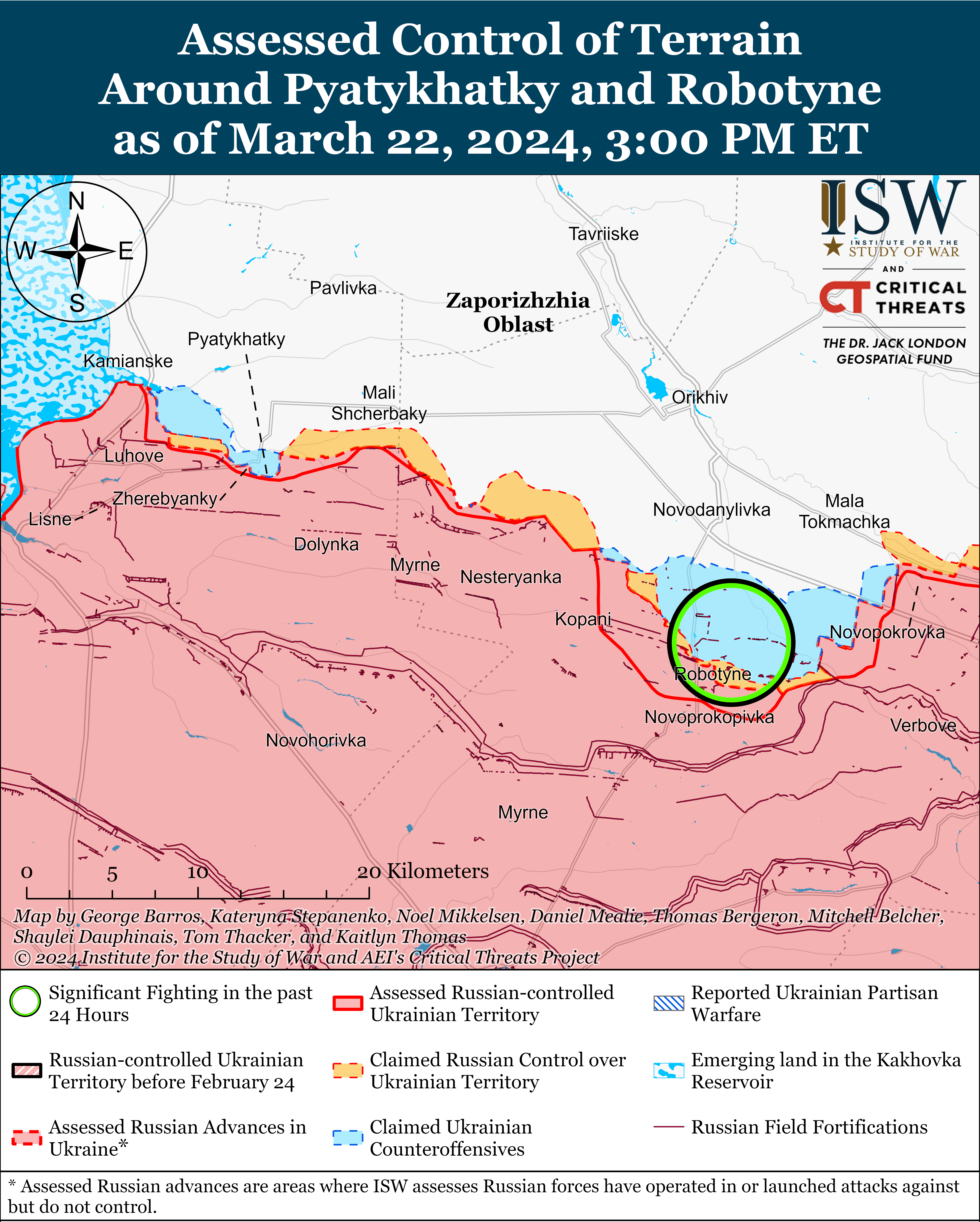 ЗСУ намагаються утримувати позиції в Херсонській області: карти ISW