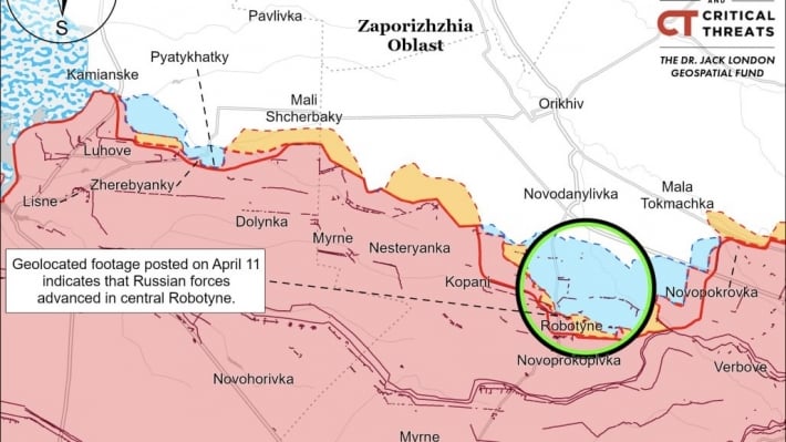 россияне продвинулись в западной части Работино, - ISW
