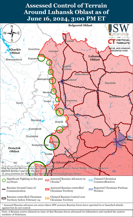 Карта бойових дій.