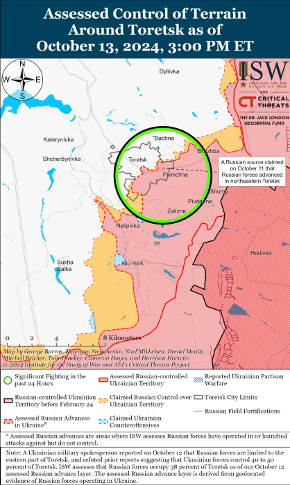 Карта бойових дій. Фото: understandingwar.org
