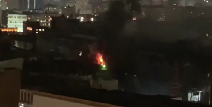 В Москве горит Электрозавод: внутри здания остаются до 50 человек с детьми