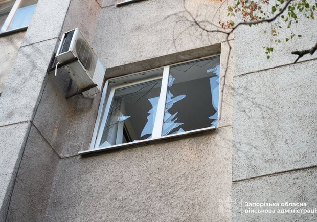 Наслідки атаки на Запоріжжя. 