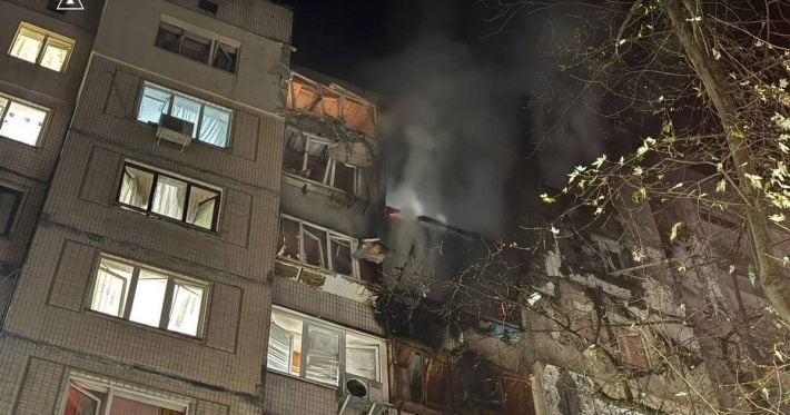 Массированная атака на Киев: один погибший, 24 раненых, многочисленные пожары и разрушения