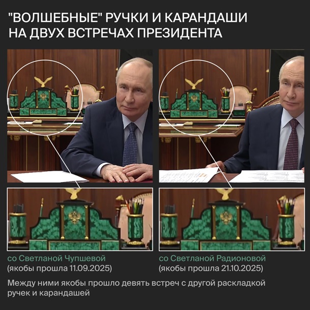 Таким образом Кремль пытается скрыть длительные периоды отсутствия главы государства. 2