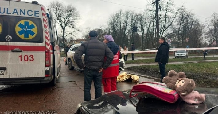 Смертельная авария с патрульным авто в Прилуках: наезд попал на видео