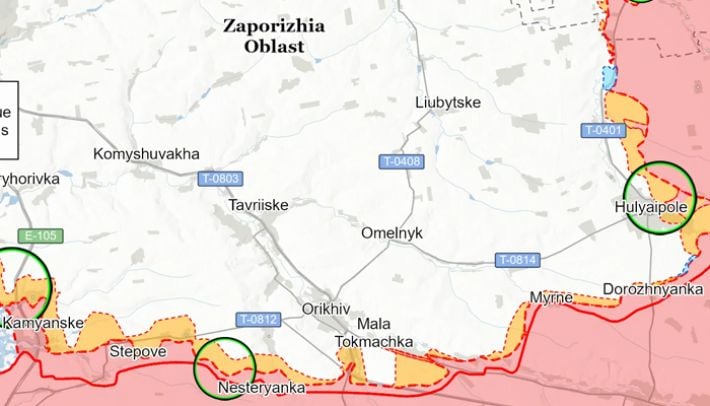 Застопорились и выдохлись: ISW назвал важный участок на Запорожье, где РФ больше не продвигается