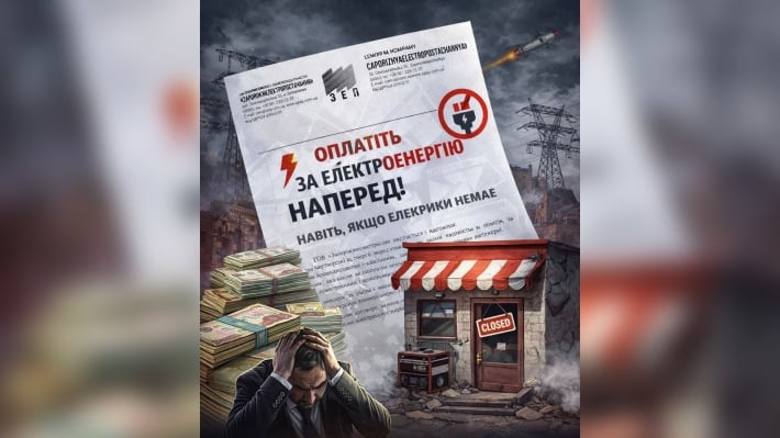 Бизнес под огнем и со счетами: в Запорожье требуют платить за свет авансом