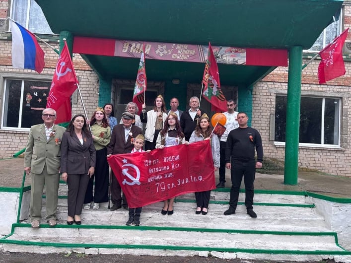 мероприятие в с. Воскресенка, организованное Ершовой. фото тг-канала оккупантов