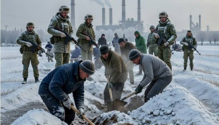 Оккупанты заставляют гражданских работников Запорожской АЭС копать окопы вместо обслуживания станции