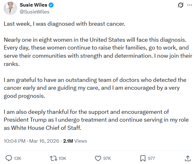 Вона також закликала жінок уважніше ставитися до власного здоров’я.