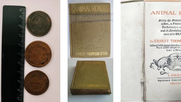 Запорожская таможня выставила на аукцион имперские монеты и редкую книгу