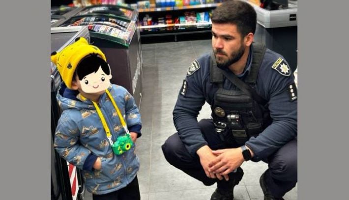 В Запорожье патрульные быстро нашли потерявшегося четырёхлетнего мальчика: где он был