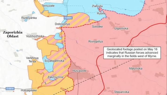 ISW: российские войска продвинулись под Гуляйполем и продолжают давление на юге Запорожской области