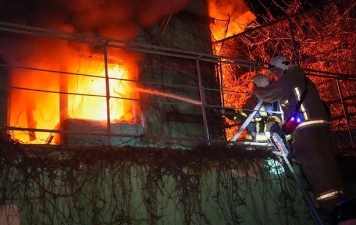 Полтава подверглась атаке БПЛА, в городе пожар