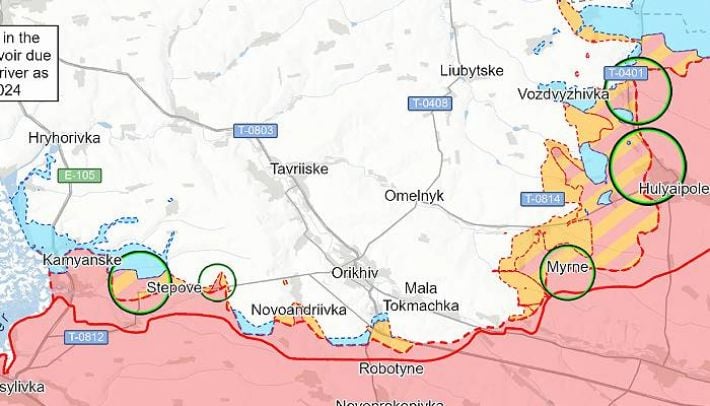 Россияне сократили количество штурмов на Запорожском направлении, но усилили удары авиацией - ISW
