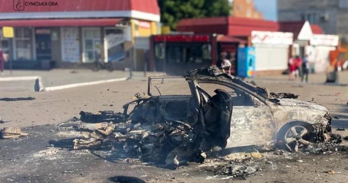 Российские дроны атакуют транспорт в Сумской области: есть тяжело раненые