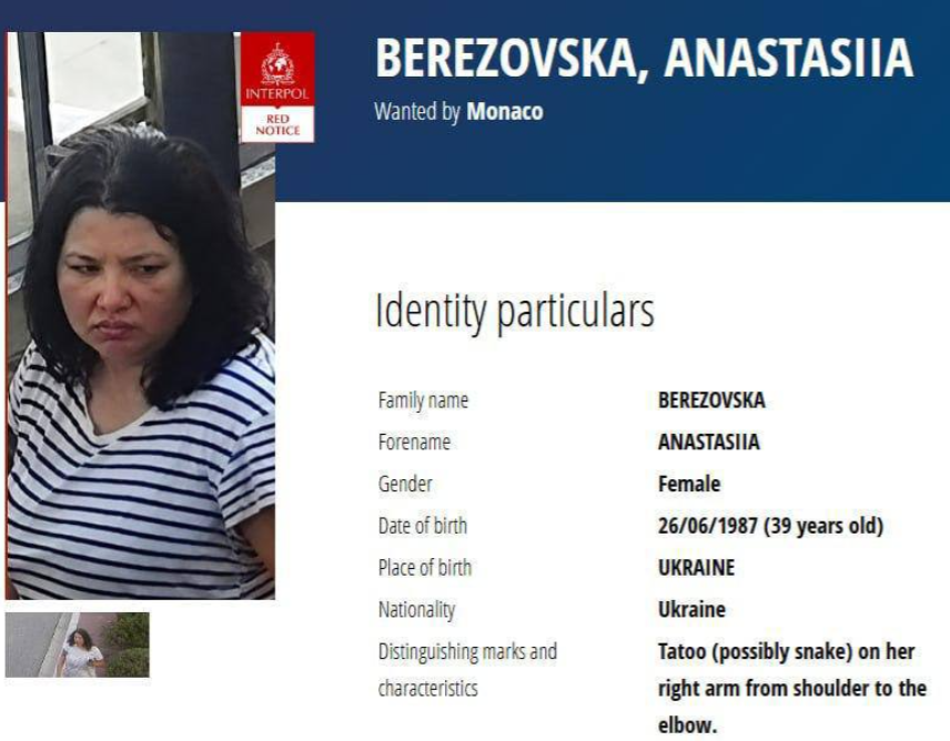 Интерпол раскрыл имя главной подозреваемой в покушении на Ермолаева в Монако
