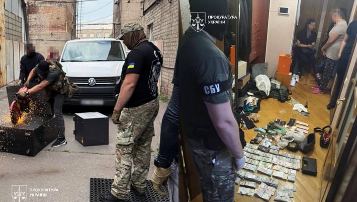 В Запорожье в ходе 25 обысков по делу о краже на сумму 1,7 млн грн изъяли оружие и более 200 тысяч долларов