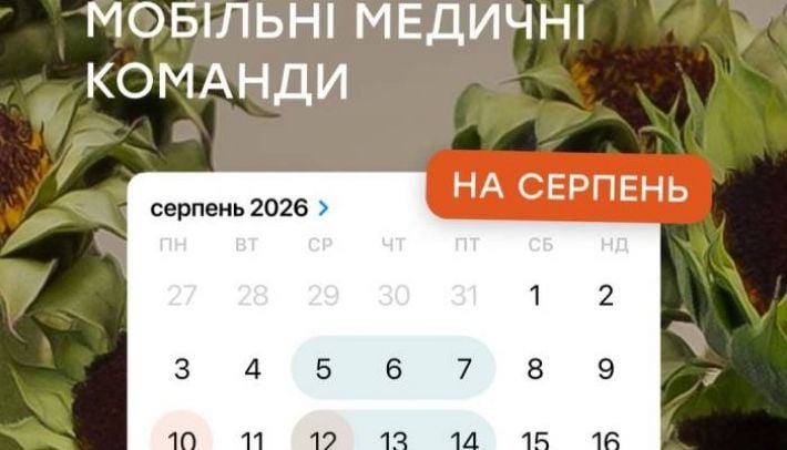 Как будут работать мобильные медицинские команды в Запорожье в августе: график