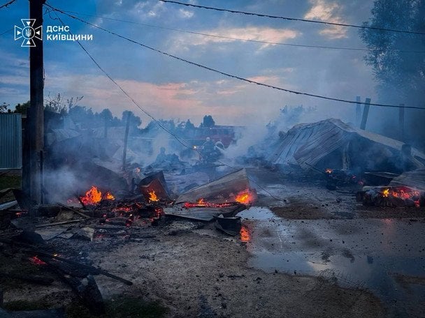 Пожежа у притулку «Сіріус» під Києвом / © ДСНС у Київській області