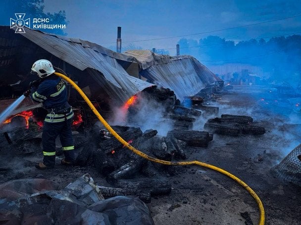 Пожежа у притулку «Сіріус» під Києвом / © ДСНС у Київській області 2