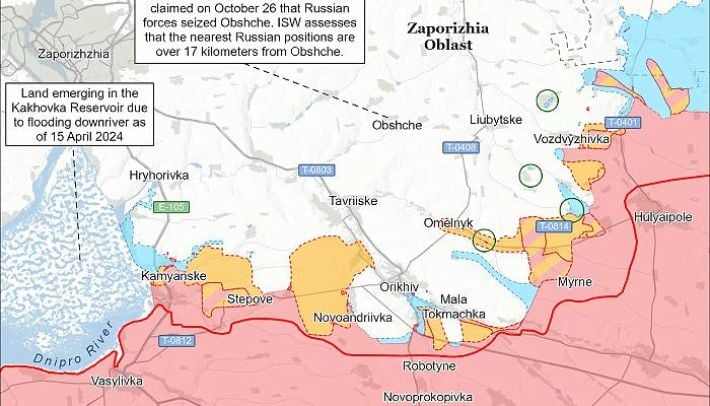 На Гуляйпольском направлении ВСУ успешно контратаковали - ISW о Запорожском фронте