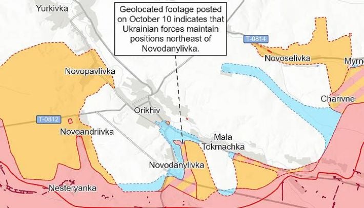 ВСУ продвинулись к югу от Орехова: ISW сообщил о ситуации на Запорожском фронте