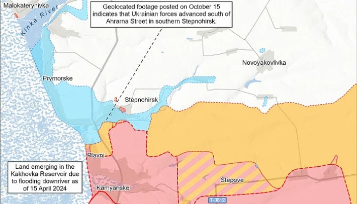 ВСУ продвинулись вблизи Степногорска в Запорожской области - ISW